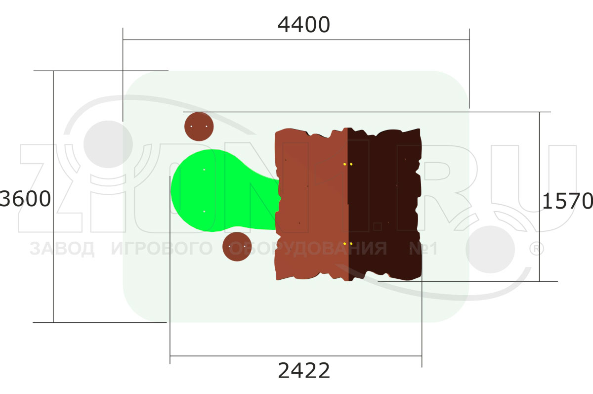 Домик ZION Хижина со столиком (ИМ114)