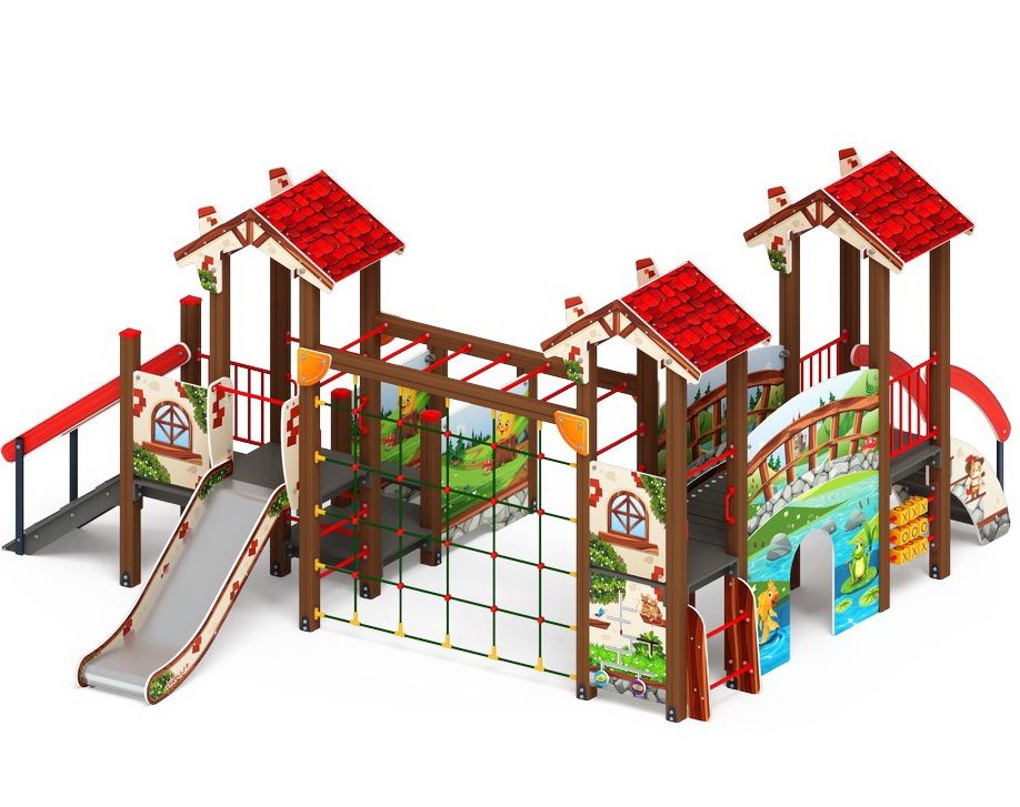 В ГОСТЯХ У СКАЗКИ детский игровой комплекс ДИК 1.05.01-07.С (H=900)