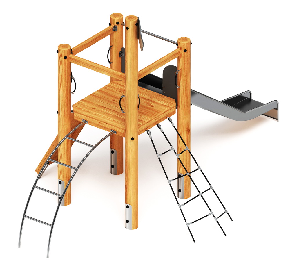 Детский игровой комплекс (Лиственница) H-1400 ДИК 2.24.01-Л