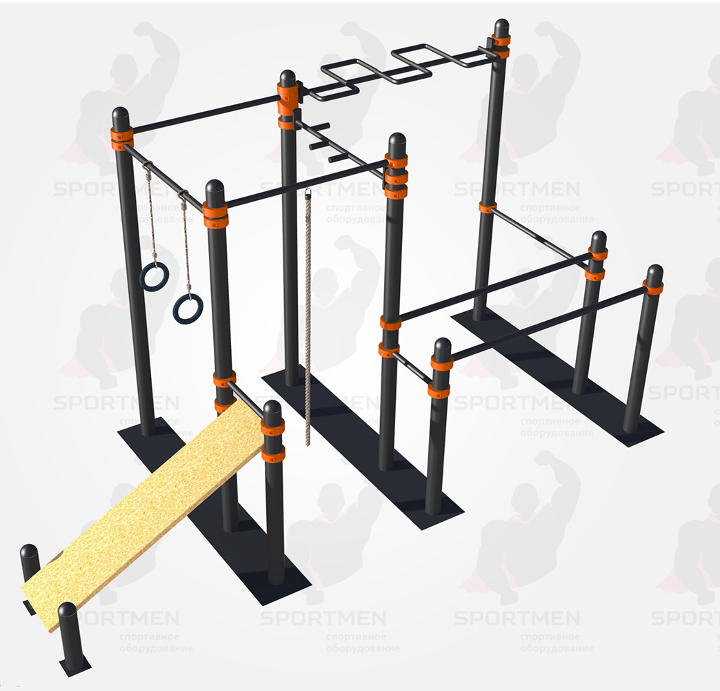 Мобильный спортивный комплекс СВС-110, 89 мм, серый, серый