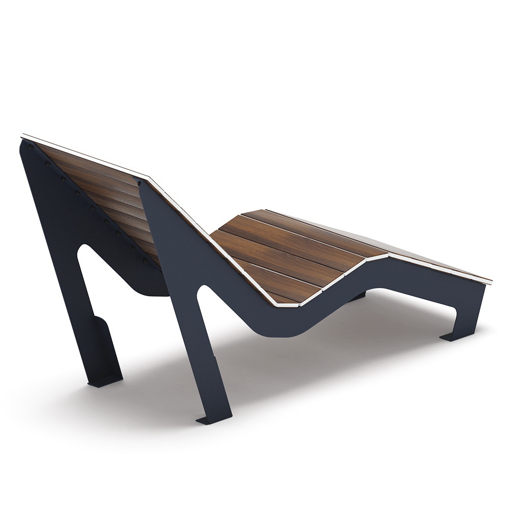 Шезлонг парковый (Темный дуб) МФ 42.03.01