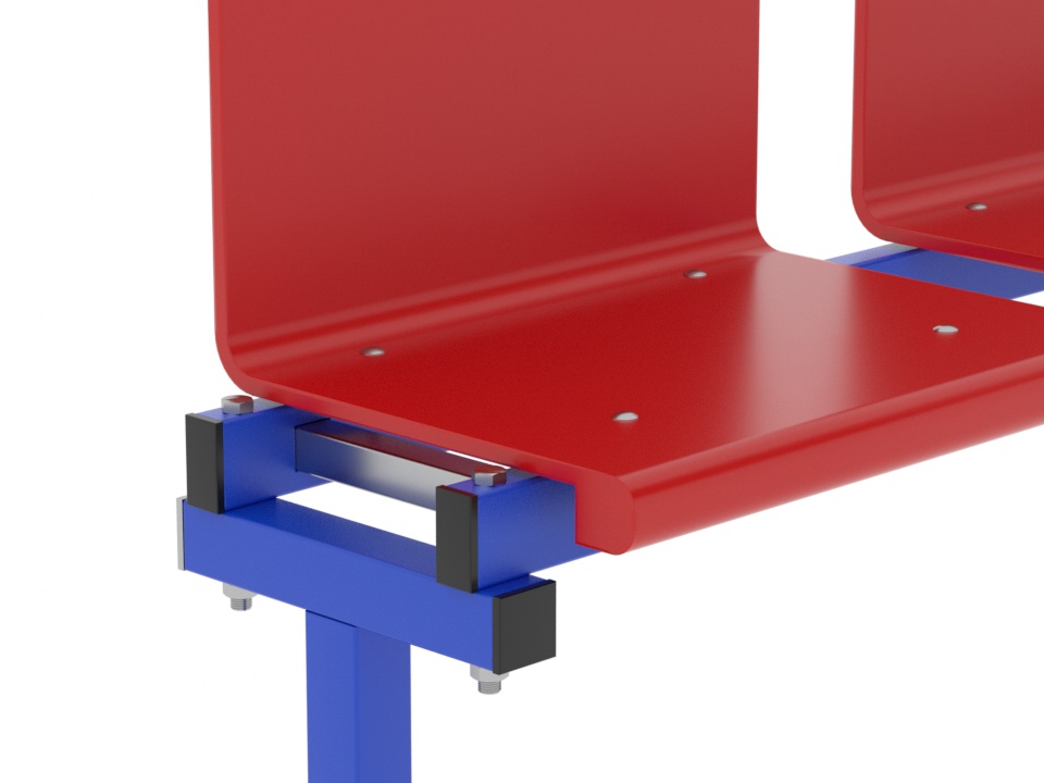 Трибуна однорядная на 3 места (20.0013)