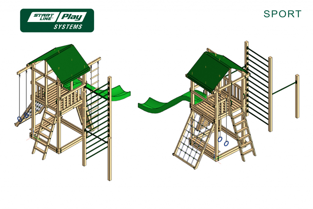 Детская площадка SPORT премиум Кедр slp systems