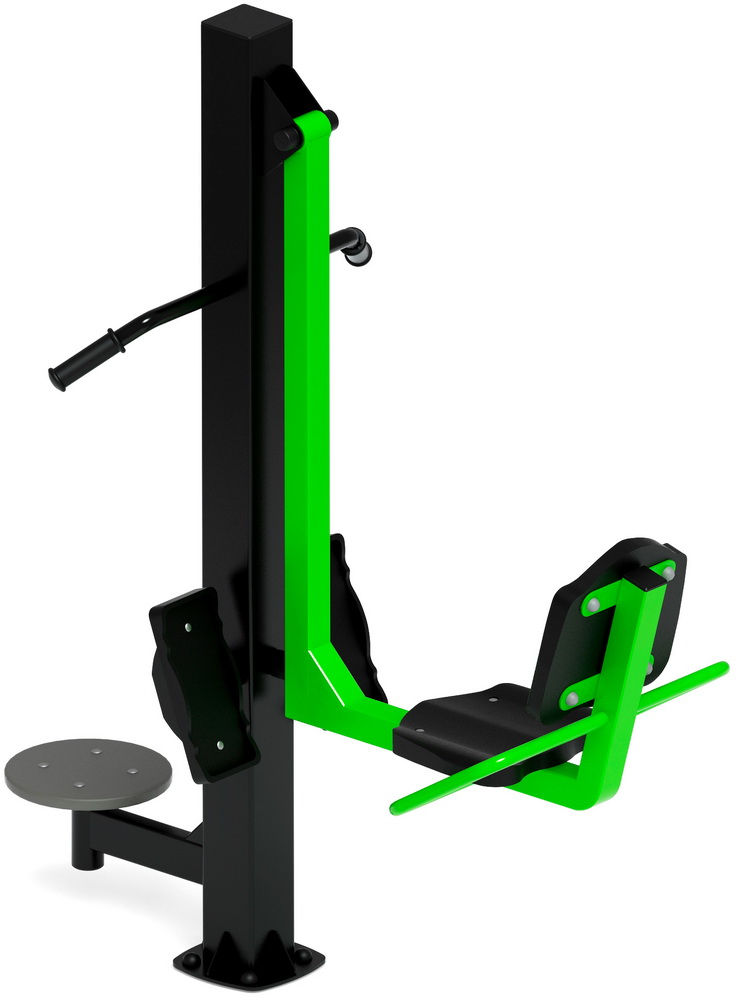 Тренажер уличный ЖИМ НОГАМИ+ ТВИСТЕР (зеленый) СТ 022-12