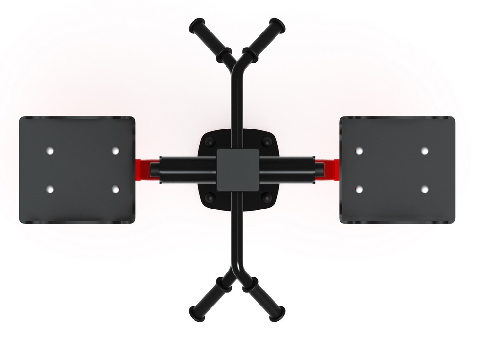 Тренажер уличный МАЯТНИК ДВОЙНОЙ (красный) СТ 029-11.П