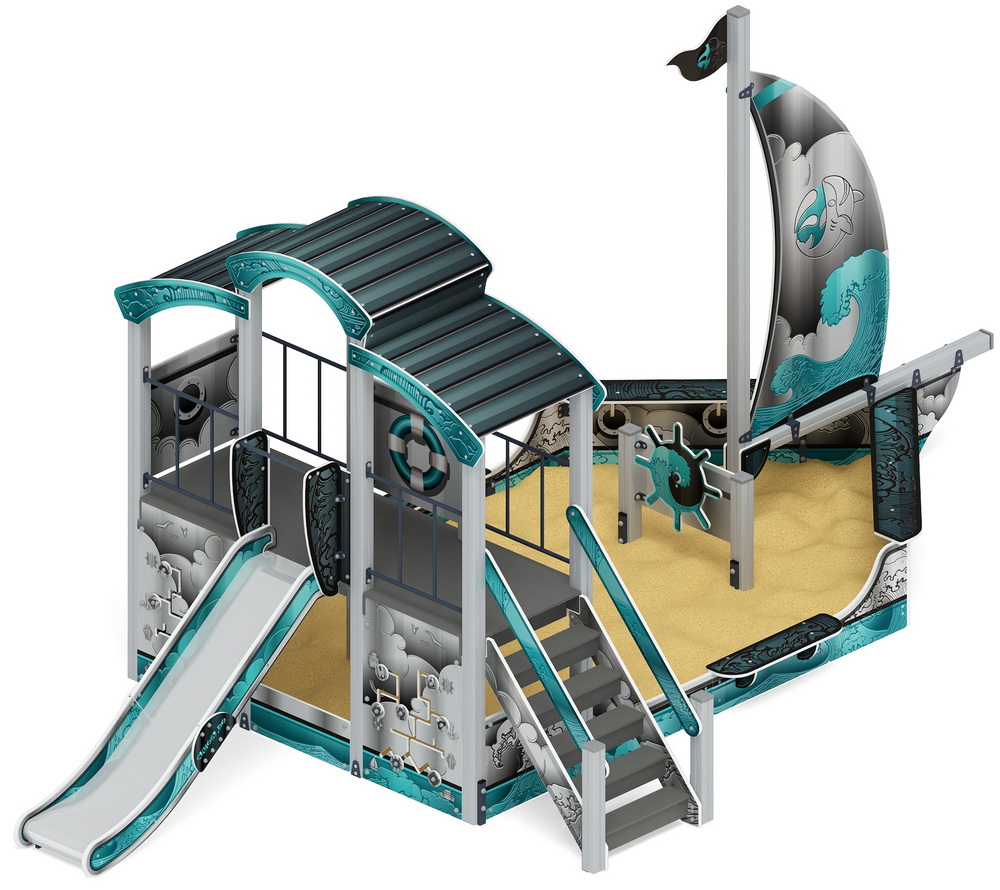 ПАРУСНИК детский игровой комплекс ДИК 2.03.3.01-05 (H=1200)