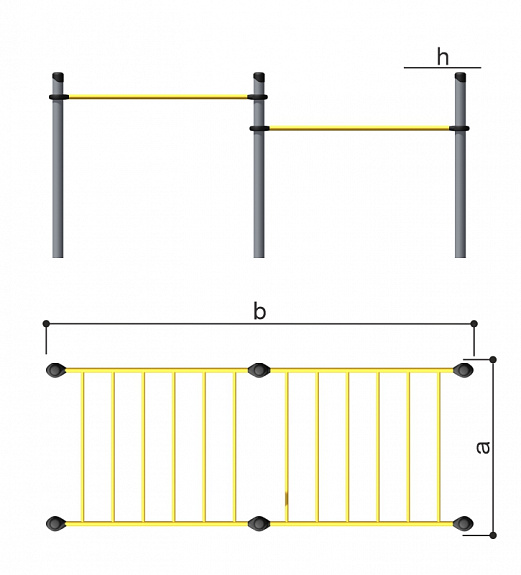 Двухуровневый рукоход Romana 501.88.02