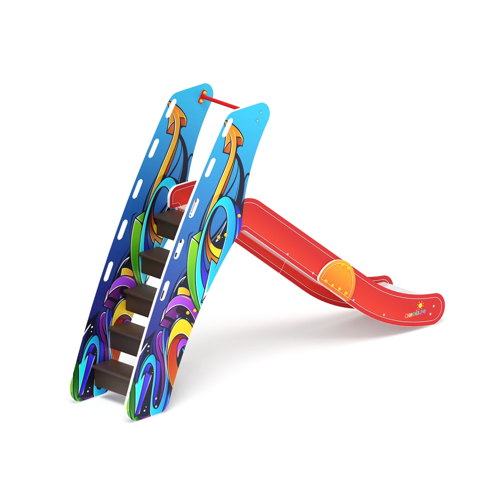 ГРАФФИТИ горка средняя (H=1200) ИО 41.01.07-01