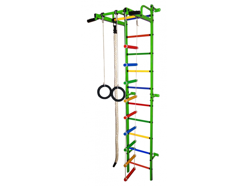 Шведская стенка Карапуз-5А (белый радуга)
