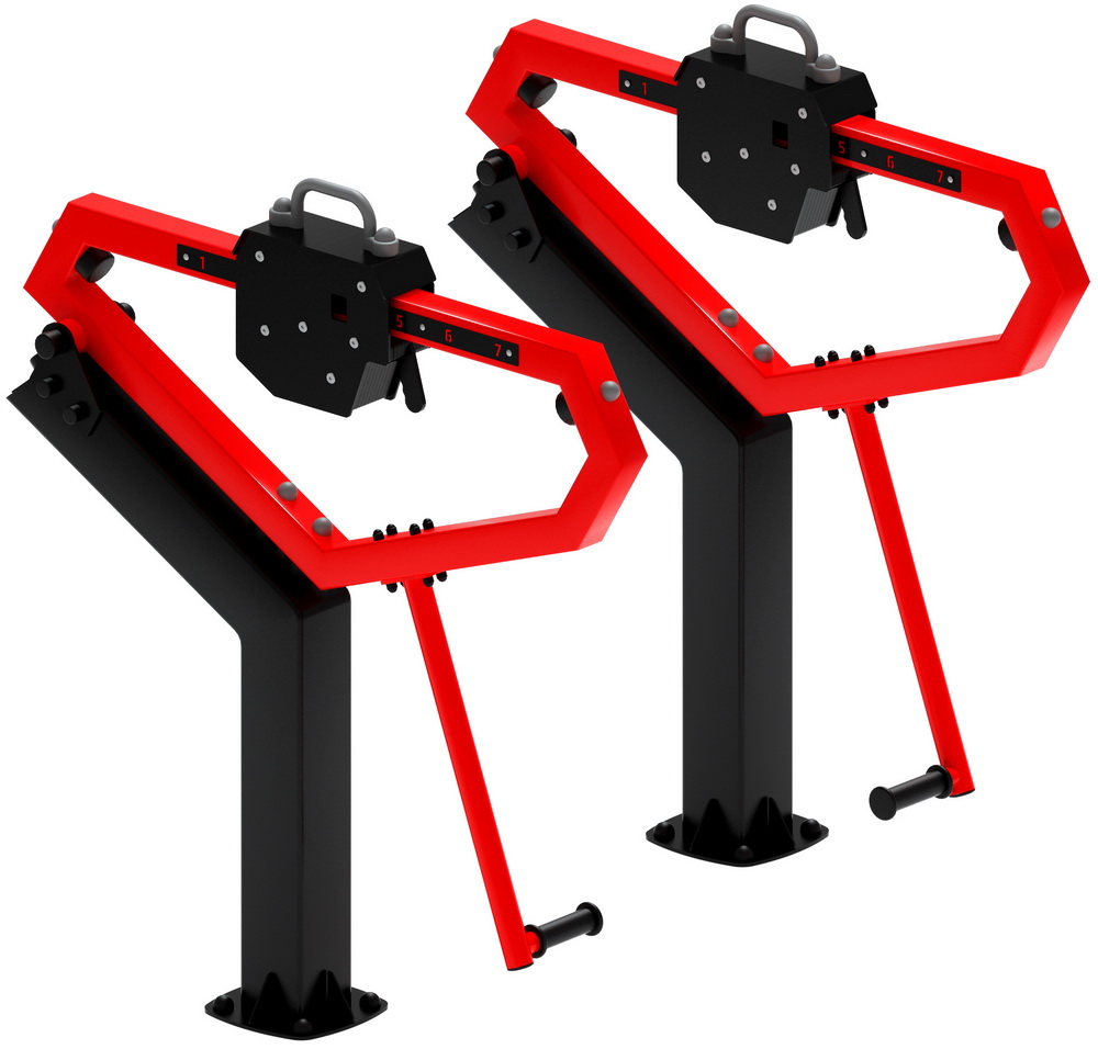 Тренажер уличный ПРИСЕДАНИЯ (красный) СТ 025-11.П