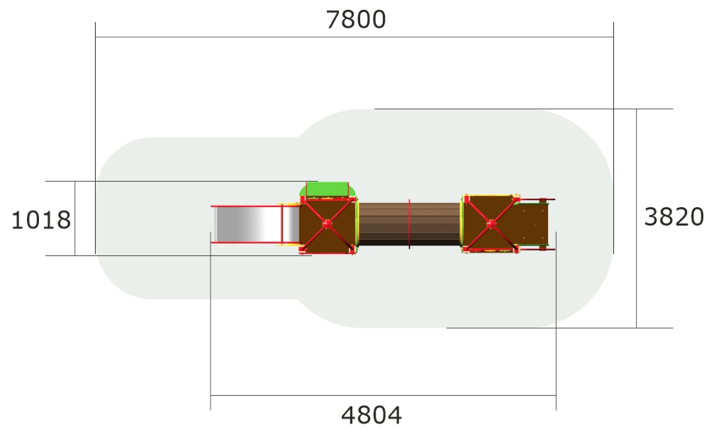 Детский игровой комплекс ZION Бурундук (КД003)