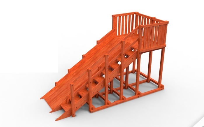 Горка деревянная "Исландия"