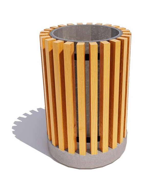 Урна с бетонным основанием СКВЕР У-21 М