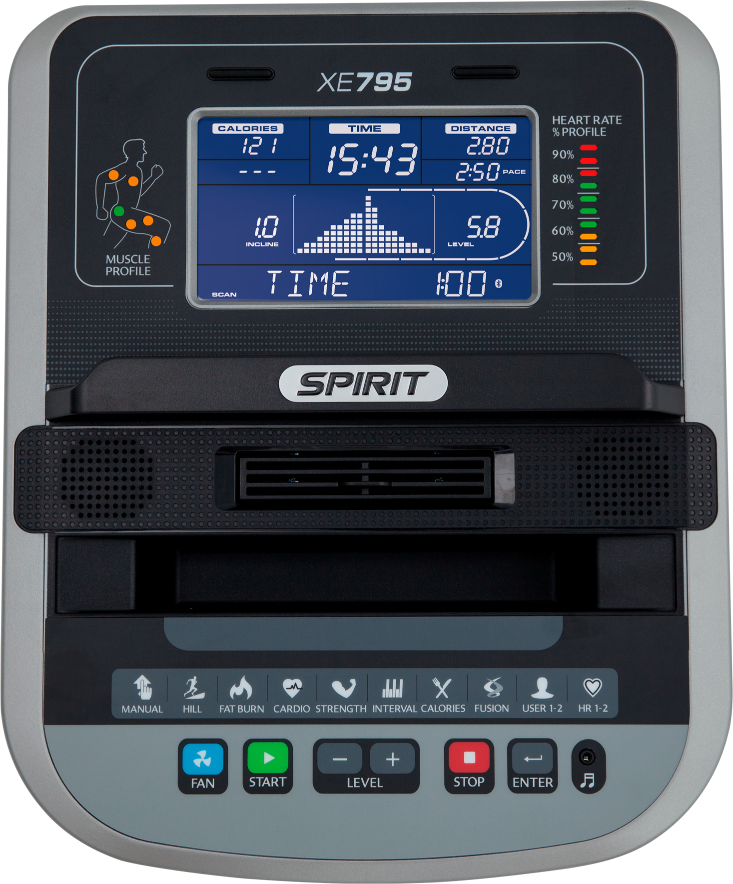 Эллиптический тренажер SPIRIT XE795