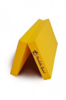 Мат № 3 (100 х 100 х 10) складной PERFETTO SPORT зелёно/жёлтый