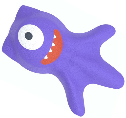 Резиновая 3D-фигура ZION Зубастик (для парков и детских площадок)