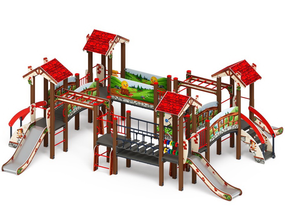 В ГОСТЯХ У СКАЗКИ детский игровой комплекс ДИК 1.05.01-08.С (H=900)