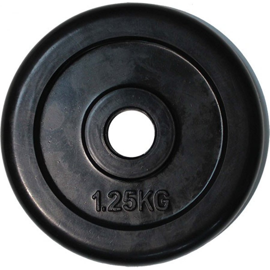 Диск обрезиненный черный d-50mm 1,25 кг RJ1034