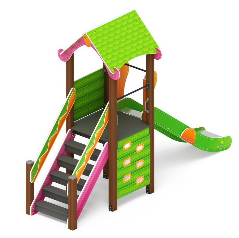 ЛУКОМОРЬЕ детский игровой комплекс ДИК 2.25.01-01.С (Н=1200)