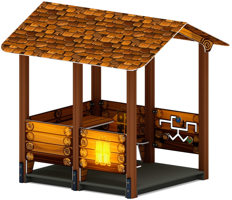 ДОМИК БОЛЬШОЙ 1 (Эко) для детской площадки МФ 10.01.07-02