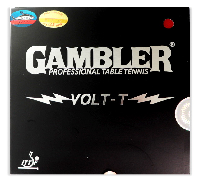 Накладка на ракетку для настольного тенниса GAMBLER Volt t hard 2,1 red