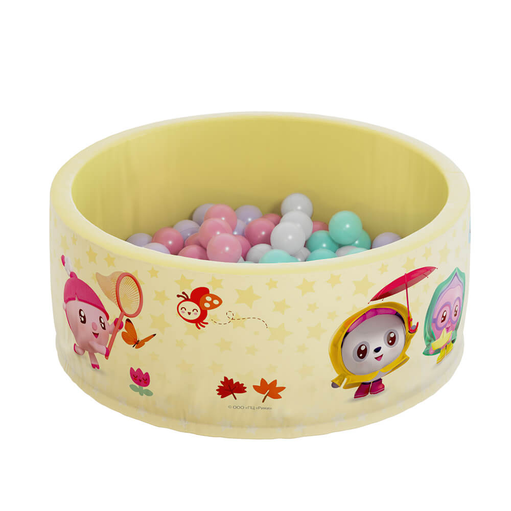 Сухой бассейн Airpool ВРЕМЕНА ГОДА Romana ДМФ-МК-02.56.01 (жёлтый, шариков 150 шт.)