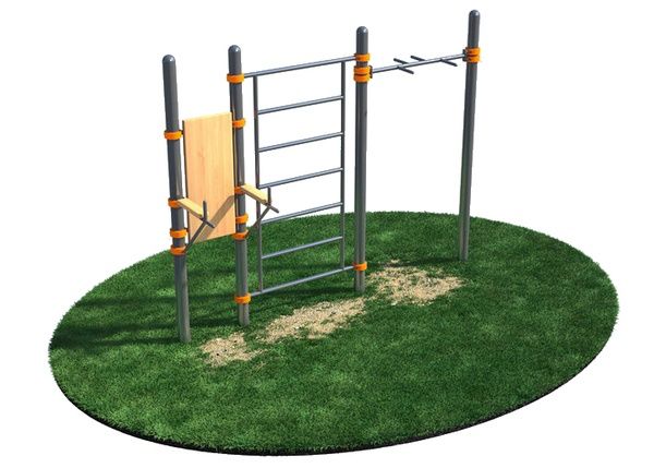 Вертикальный пресс, шведская стенка и турник "молот" СВС-60