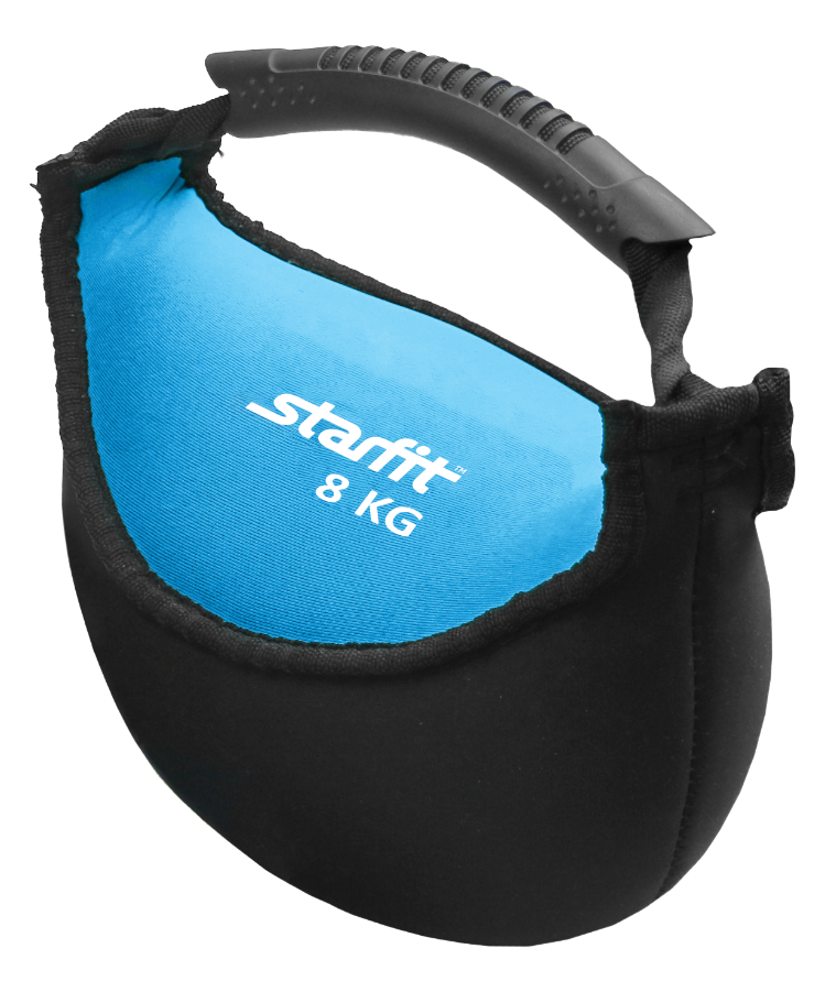 Гиря мягкая неопреновая STARFIT DB-601 8 кг, синяя