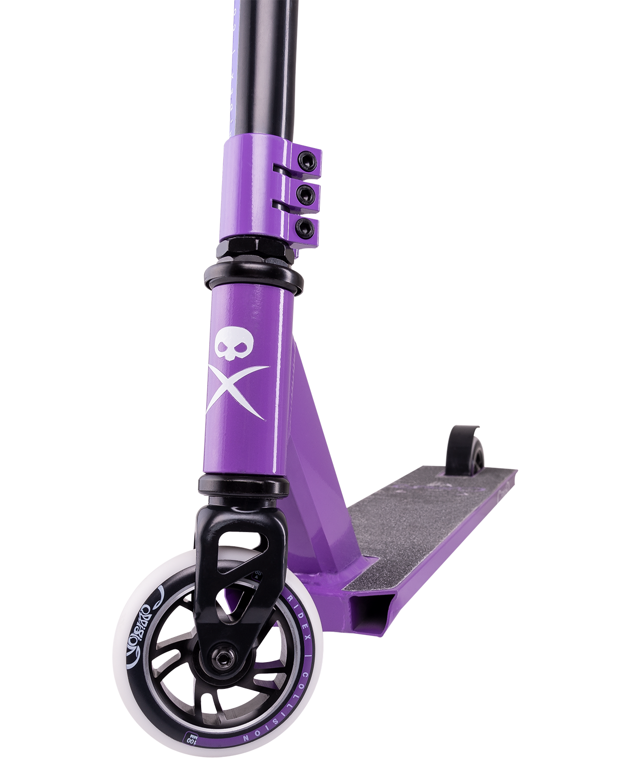 Самокат трюковый Collision purple 100 мм
