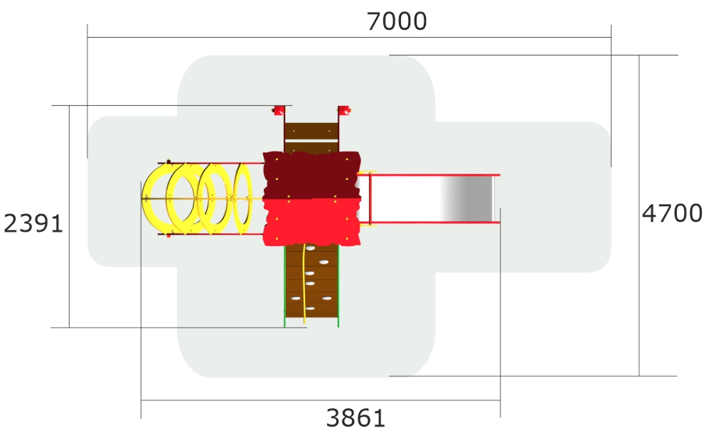 Детский игровой комплекс ZION Дом, который построил Джек (КД047)
