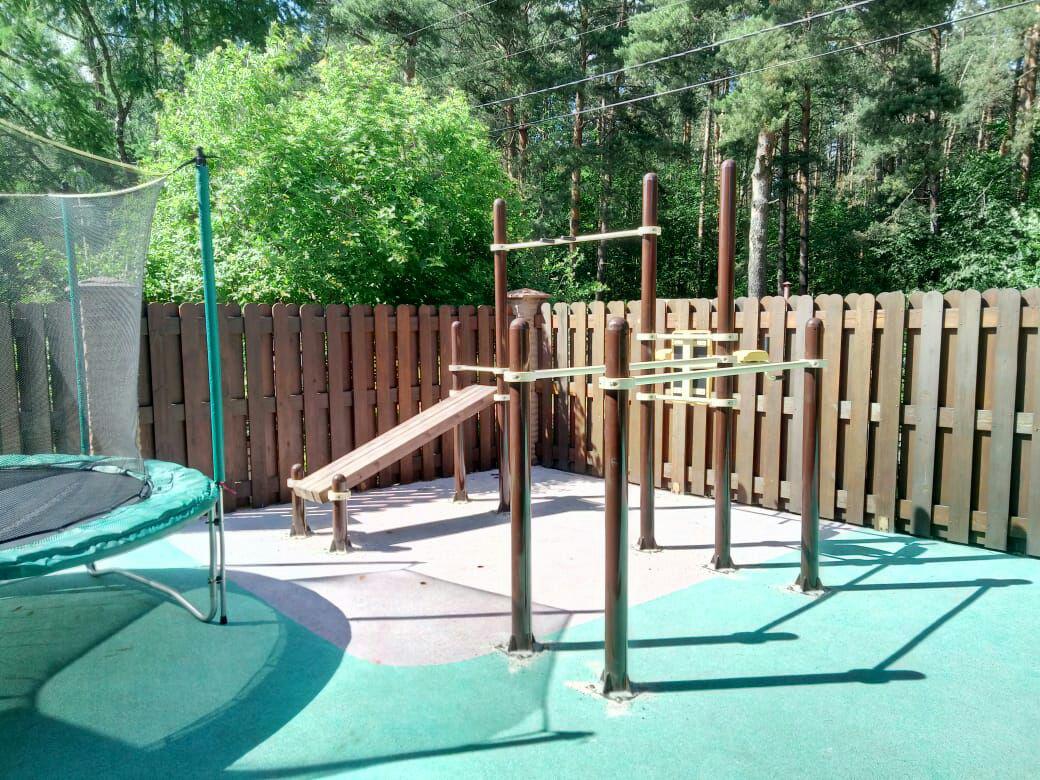 Шведская стенка, три турника и скамья для пресса (модерн.) СВС-52-М