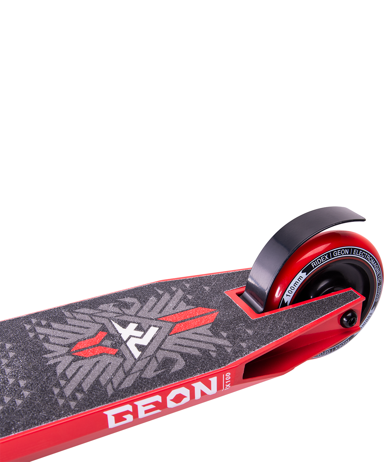 Самокат трюковый Geon red 100 мм