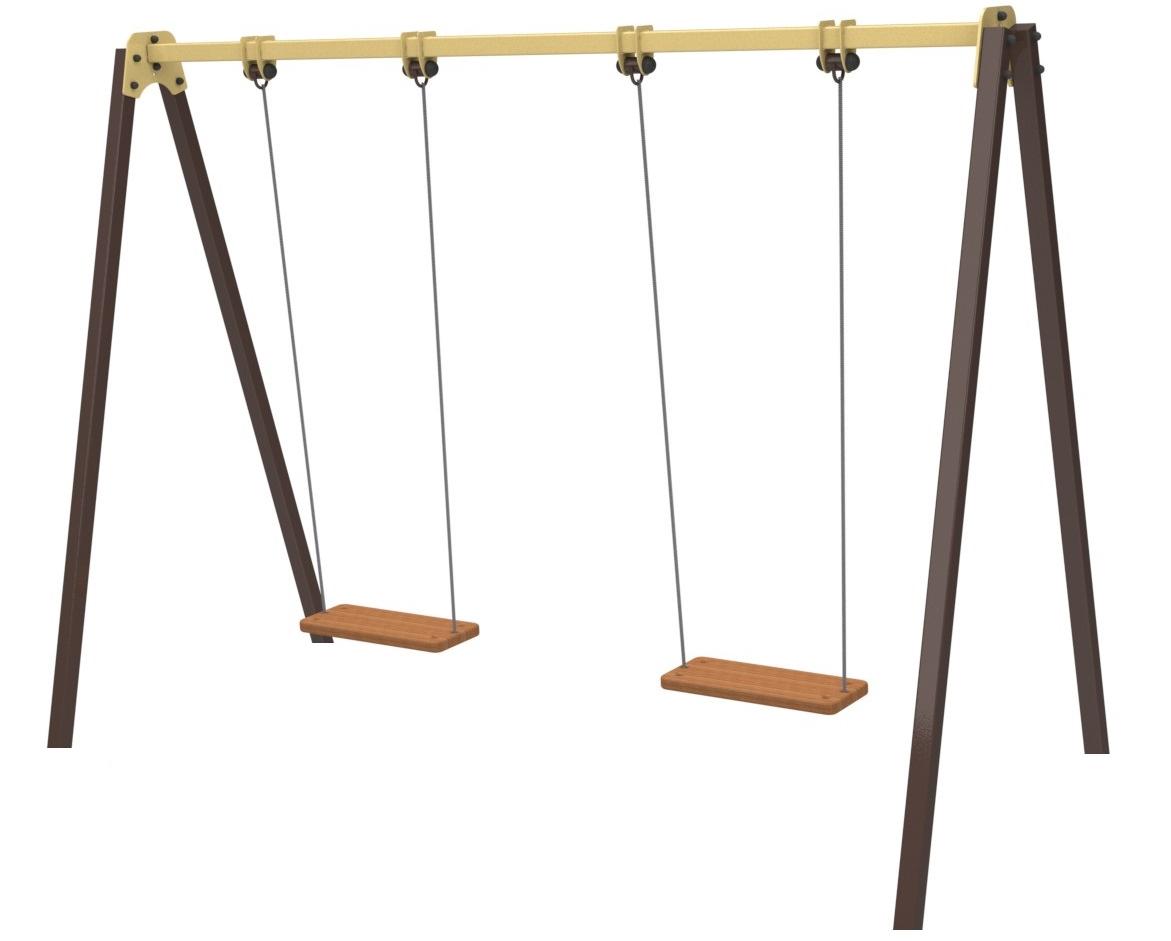 Качели АК двойные K60b-1 (каркас+сиденье)