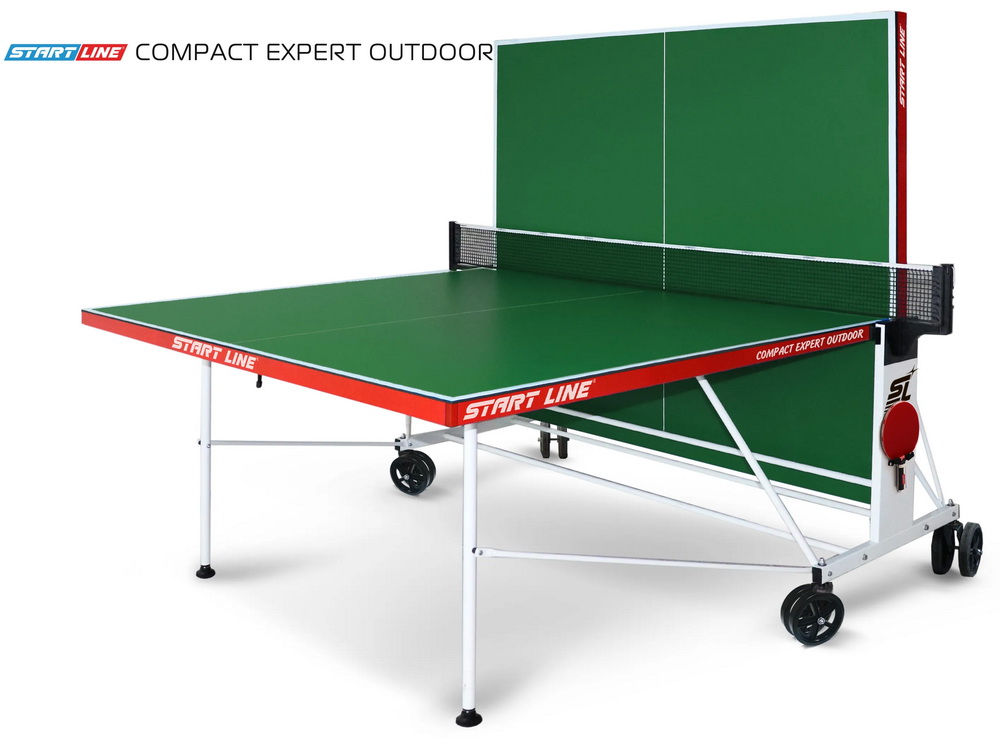 Стол теннисный START LINE Compact EXPERT 6 Всепогодный Зелёный