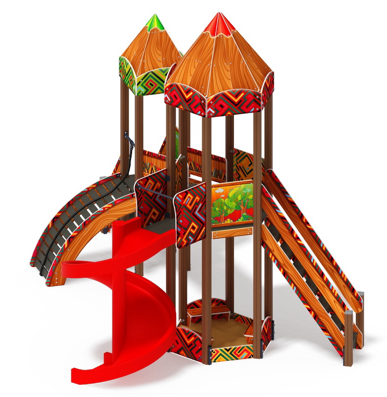 КАРАНДАШИ детский игровой комплекс ДИК 2.26.05-01.С (H=2000)