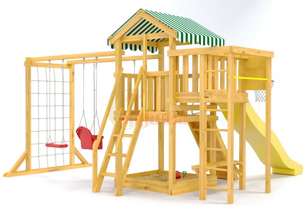 Детская площадка Савушка Мастер 4 Plus (горка 3 метра)