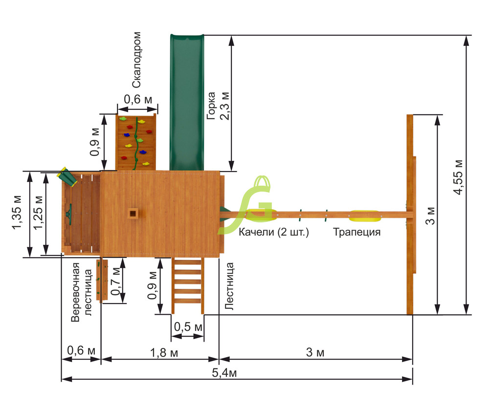 Детская площадка IgraGrad Шато (домик)