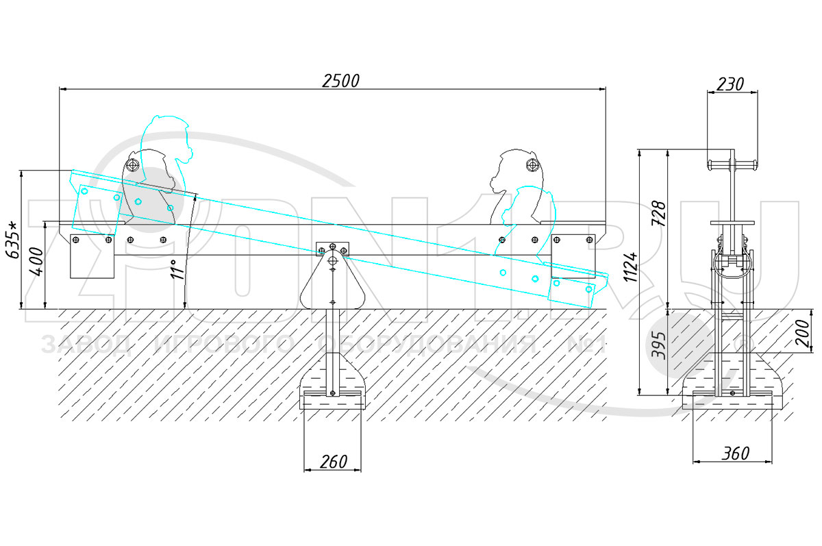 Качалка-балансир ZION Лошадки (КЧ093)