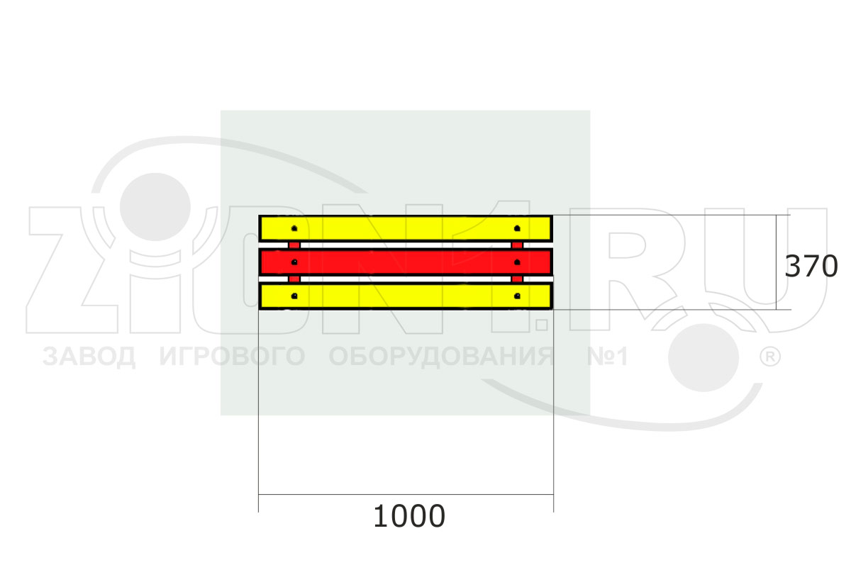 Скамейка детская ZION Радуга (СП193)