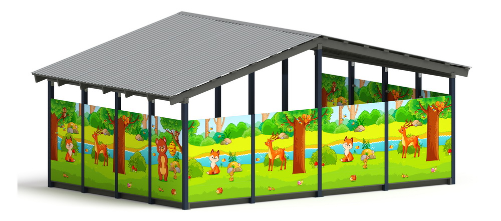 Теневой навес (Полянка) МФ 70.6.4-07