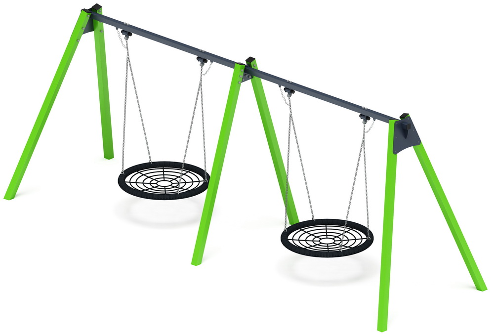Качели-гнездо М2 двойные ИО 12.М.05.05.01-02 (зеленый)