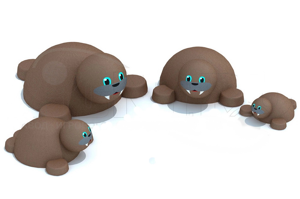 Резиновая 3D-фигура ZION Морж (для парков и детских площадок)