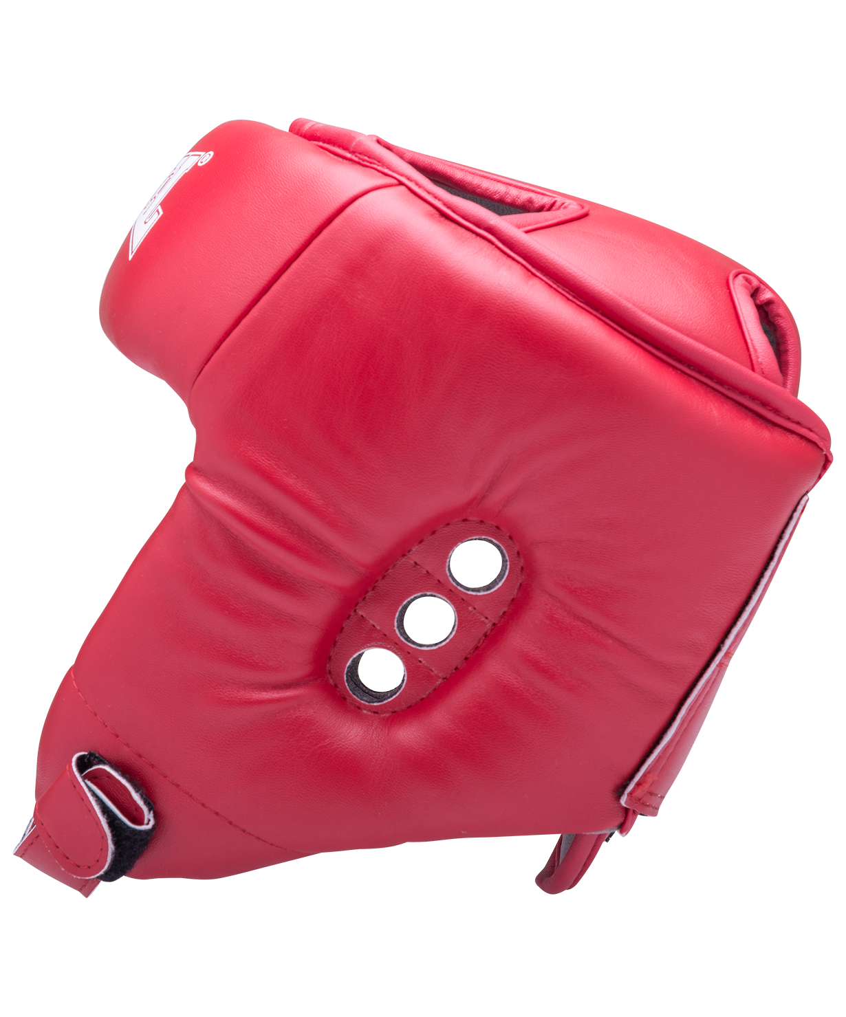 Шлем открытый RV-302, кожзам, красный, L