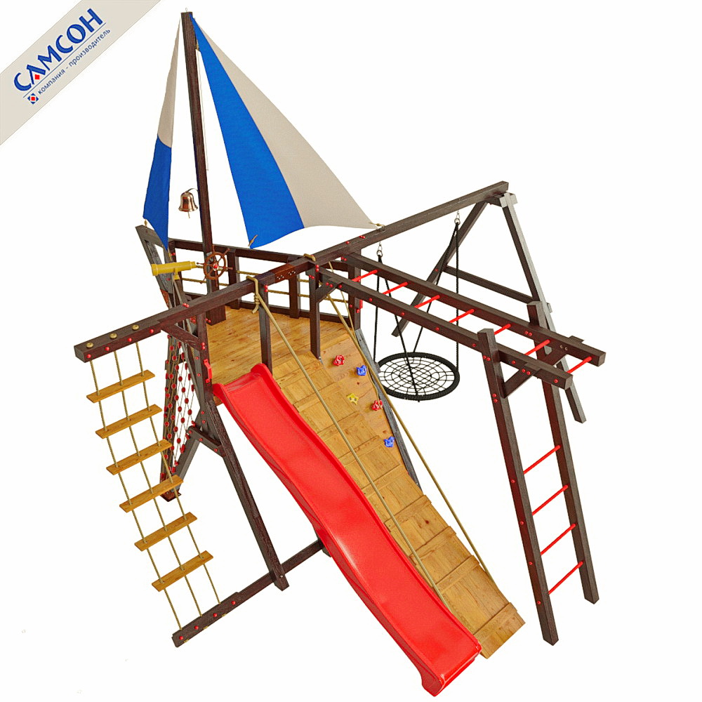 Детская игровая деревянная площадка ФРЕГАТ Самсон
