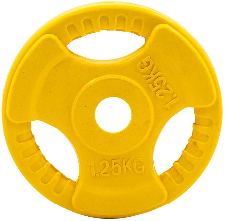 Диск для штанги цветной обрезиненный D-26, 1,25 кг