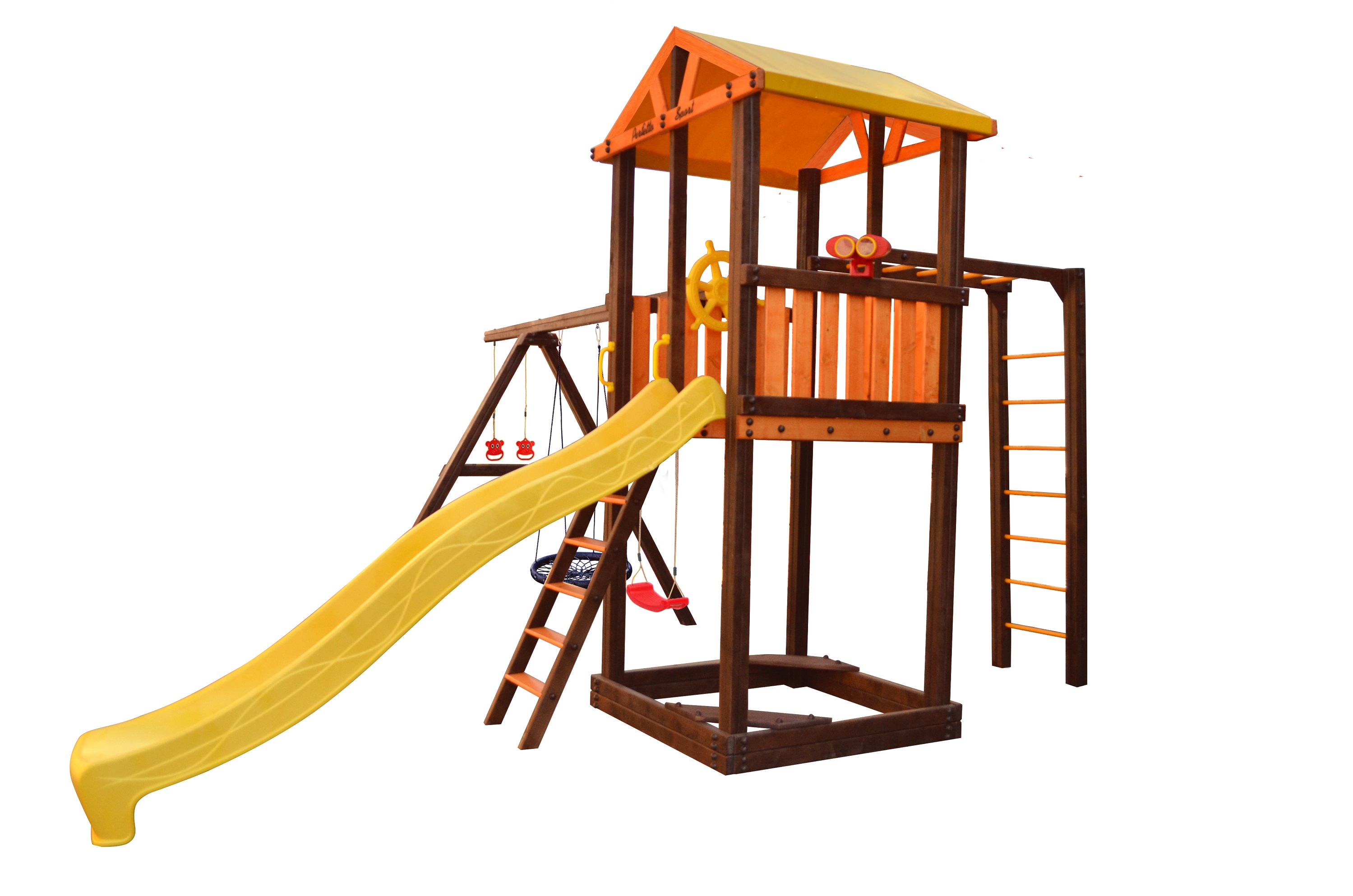 Игровой комплекс Perfetto sport «Pitigliano-6» + качели "Паутина"