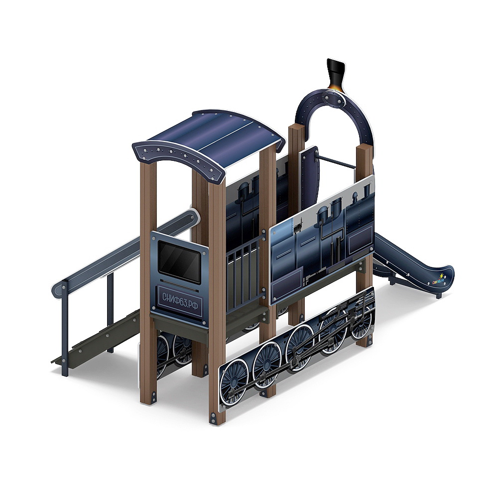 ПАРОВОЗИК детский игровой комплекс ДИК 1.03.5.01-13 (H=750)