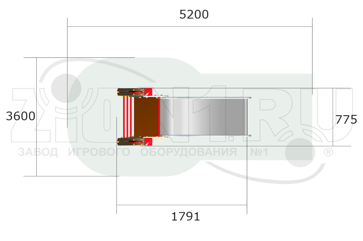 Горка детская ZION Море (Г038)