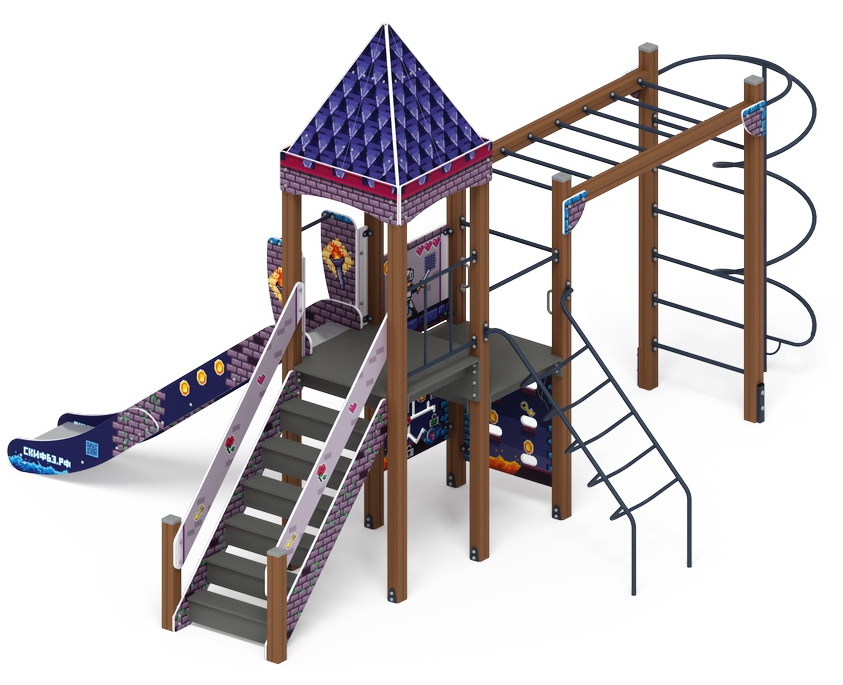 ЗАМОК детский игровой комплекс ДИК 2.18.03-03 (H=1500)