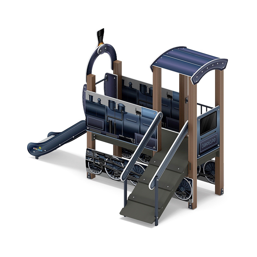 ПАРОВОЗИК детский игровой комплекс ДИК 1.03.5.01-13 (H=750)